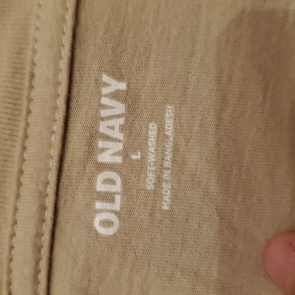 OLD NAVY SIZE LARGE Men's Beige T-Shirt - Picture 3 of 4